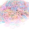 Accesorios para el cabello para niños, banda de goma para niñas, bebé, fuerte tirón, color continuo, desechable, 1000 bandas para el cabello pequeñas, no daña la cuerda del cabello