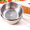 Cesto Drenador Denso de Aço Inoxidável Cesto Drenador de Grau Alimentício Doméstico Cozinha Multiuso Lavagem de Vegetais Frutas Cesto Bacia para Lavar Arroz