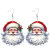 Colgante para Ancianos Cruz Plana Joyería Decorativa Transfronteriza Pendientes Colgante de Ciervo Pendientes Acrílicos Fiesta Navideña Acrílico y