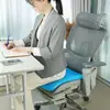 Cojín de gel para silla de verano, para oficina, para sentarse durante mucho tiempo, grueso, para asiento de coche, cojín de hielo, cojín de asiento, almohadilla refrescante de silicona en forma de panal