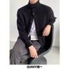 Cárdigan de Punto de Marca de Moda Estilo Coreano para Hombre Otoño e Invierno 2024 Nuevo Suéter con Solapa Estilo Hong Kong Ins Chaqueta Holgada