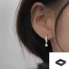 Pendientes de Aro Lisos con Pasador de Plata 925 para Mujer 2025 Nuevo Popular Diseño de Nicho Pendientes de Gama Alta Pendientes de Lujo Accesible