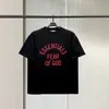 Camiseta Casual Suelta de Manga Corta con Estampado de Letras Estilo Americano para Hombre Fog Essentials Marca de Moda Verano High Street Pareja