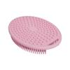 Novo Produto em Estoque Escova de Banho Oval de Silicone Escova de Limpeza Escova Esfoliante Escova de Massagem para Banho de Bebê Shampoo