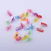 Clips de borde de plástico de colores transfronterizos, clips de hacha, clips de fijación para costura de patchwork, clips de posicionamiento fuertes de cola larga, clips pequeños