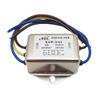 Filtro de potencia de CA monofásico XAW-6-A 2 220 V 6 A, filtro electromagnético de plomo, purificación de energía