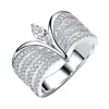 Deseo anillo europeo y americano comercio exterior Anillo Corona de Diamante Ojo de Caballo Caliente anillo de diamante de simulación grupo de lujo Anillo de Diamante Anillo