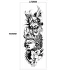 Rey Lobo Cabeza de Lobo Dominante Tatuaje Calcomanía Brazo Conjunto Transfronterizo Calcomanía de Brazo Completo Patrón Grande Calcomanía de Transferencia de Agua Tatuaje