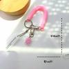 Coreano estilo bobina chaveiro casal carro bonito animal ornamentos estudante bolsa escolar anti-perda corda pingente atacado