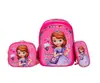 Mochila escolar de tres piezas de 16 pulgadas, mochila para estudiante, bolso cruzado, estuche