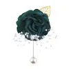 Set de 6 Piezas de Suministro Transfronterizo Europeo y Americano Novio y Novia Boda Hoja de Oro con Cuentas Muñequera y Ramillete Fabricante Venta al por Mayor Stock Disponible