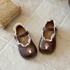 Zapatos de Cuero para Bebé Niña 2026 Primavera Nuevos Suela Suave Zapatos Infantiles Zapatos Planos de Princesa para Niña Zapatos para Niños Pequeños