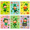 Precio Fijo6 Piezas de St de Compra Directa Transfronteriza. Día de San Patricio DIY Estilo Lindo Pegatinas de Rompecabezas Interactivas para Padres e Hijos