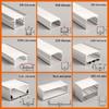 Luz de Calha Le-In Linha de Luz D-In Calha de Alumínio com Perfil de Alumínio H Sem Design de Luz Principal Luz Longa em Tira Montada por Fio Luz Escura