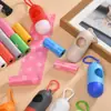 Bolsas para Excrementos de Mascotas Forma de Píldora Paquete Combinado Caja para Excrementos de Mascotas al Aire Libre Bolsas de Basura Ecológicas Impresas Fabricante Venta al por Mayor