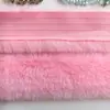 Tira de imitación de pelo de conejo estilo mejorado de 1 cm de ancho cinta de no tejido hecha a mano para bricolaje encaje accesorios para linterna de león danzante traje Tang Hanfu tira plana