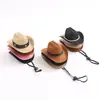 Mini sombrero de vaquero de peluche para gato mascota, sombrero para fiesta de mascotas, sombrero pequeño de fieltro nuevo, estilo vaquero para cachorro