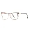 Gafas Antiluz Azul para Nuevo Producto Transfronterizo 2263 Color Degradado Tr90 Protección Ocular Lentes Planos Montura Óptica Personalizada para Mujer Sudamérica