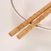 Palillos de Bambú con Boca de Jarrón, Palillos de Calabaza, Palillos de Bambú de Montaña Profunda, Carbonizados a Alta Temperatura, Sin Pintura, Sin Cera, Palillos Chinos Antideslizantes
