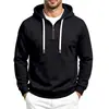 Sudadera con capucha y cremallera de forro polar para hombre 2026 Otoño Invierno Casual con capucha Patchwork Holgada Ropa de abrigo para hombre Hombre