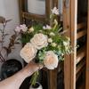 Fabricante de Flores Artificiais Nebulosa Rosa Design de Decoração Buquê de Casamento Decoração de Parede Pendurado na Parede Cf02105