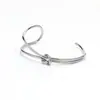 Nuevo pulsera de titanio de estilo frío ins de nicho de Corea del Sur, pulsera de titanio de acero con nudos irregulares, joyería de mano simple de moda