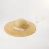 Sombrero de paja tejido con correa, nuevo diseño de moda para primavera y verano, estilo europeo y americano, para viajes al aire libre, protector solar, para playa.