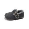 Zapatos de Piel Estilo Francés Invierno Capitán Tigre Zapatos de Mujer 2026 Invierno Nuevos Zapatos de Algodón Felpa Cálida de Lana de Cordero