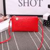 Novo crocodilo padrão pequeno quadrado saco das mulheres japonesa e coreana bolsa de mão ombro crossbody bolsa patente couro chaves celular moeda bolsa