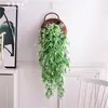 Parede de grama de malte para pendurar na parede flor artificial decoração de casa interna e externa planta flor falsa Videira Videira planta verde parede