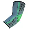 Coderas de Jacquard Tejido de Nylon para Deportes y Fitness, Coderas de Compresión de Alta Elasticidad para Baloncesto al Aire Libre y Ciclismo, Mangas para Codos Calientes