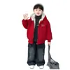 Chaqueta de Forro Polar para Niños Invierno 2025 Nueva Estilo Coreano Ropa Genial para Niños Pequeños Chaqueta Reversible de Invierno para Niños Moderna