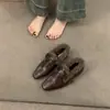 Zapatos Mary Jane de Tacón Grueso para Mujer Planos Forrados de Felpa Nuevos Otoño e Invierno 2025 Zapatos de Boca Profunda Cálidos Zapatos Peludos Zapatos Exteriores de Algodón