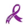 Nuevo Broche de Cinta Morada Insignia Internacional de Prevención del VIH y el Cáncer de Mama Logo Promocional Pin de Concientización sobre el Cáncer de Mama