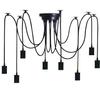 Lámparas Araña Creativas de Estilo Industrial Cafetería Tienda de Ropa Vintage Comedor Sala de Estar Foco LED tianfemale Lámpara de Araña de Flores Sueltas