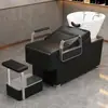 Cama de Lavar Cabelo para Salão, Cama de Lavagem Simples Semi-Reclinável para Salões de Beleza, Venda Direta do Fabricante, Cama de Salão de Beleza Moderna