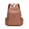 Mochila de tecido de nylon simples e casual para mulheres, nova mochila de viagem leve de grande capacidade, bolsa escolar moderna para o dia a dia