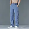Pantalones casuales rectos holgados antiarrugas nuevos Vanx para hombre, pantalones de negocios ligeros versátiles finos de verano 2025 para hombre