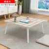 Mesa Dobrável de Perna Quadrada, Pequena Mesa de Chão, Mesa para Janela Tatami, Mesa de Cama, Pequena Mesa Quadrada, Mesa de Jantar Baixa, Estilo Minimalista Moderno