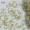 Rhinestones de circonita amarillo dorado para decoración de uñas, mini strass pequeños de color amarillo de fondo plano y forma irregular, efecto iluminador, accesorios de decoración de uñas ponibles