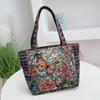 Nova Bolsa de Mão Bordada para Trabalho Estudante Lona Bolsa de Mão Bolsa Estilo Chinês Bolsa Universitária Feminina para Pessoas de Minorias