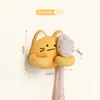 Xin Zao Suporte de Escova de Dentes Gatinho Fofo Montado na Parede Prateleira de Armazenamento Multifuncional Organizador de Armazenamento para Cabos de Dados e Plugues Ferramenta