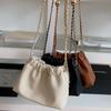 Bolsos de Mujer de Moda Nuevo Modelo 2026, Bolso de Hombro de Color Sólido Texturizado de Nicho, Bolso Cruzado Pequeño Versátil de Cadena Tipo Nube