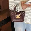 Moda Bonito Nicho Feminino Diário Menina 2026 Outono/Inverno Desenho Animado Bolsa de Ombro Único Nova Bolsa Transversal de Bolinhas