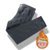 Pantalones Casuales de Borrego Estampados para Hombre Invierno Engrosados Cálidos Talla Grande Sueltos Pantalones Deportivos con Puño en el Tobillo Pantalones de Algodón Relleno de Plumas