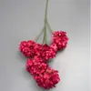 Flor de Hortênsia Artificial de 5 Cabeças para Doce Transfronteiriça, Haste Única de Flor de Hortênsia Artificial, Adereços para Fotografia de Casamento, Fábrica de Flores de Seda
