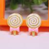 Pirulitos de resina perolados com glitter personalizados em cinco cores, acessórios para cabelo infantil, joias faça você mesmo, materiais artesanais