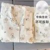 Atacado de Fábrica Roupa de Casa Feminina Outono Algodão Nuvem Bolinhas Coloridas Solto Manga Longa Tamanho Grande Novo Estilo Conjunto de Pijama para Mulheres