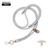 Cordón elegante de 6 mm con hebilla doble para teléfono móvil, para muñeca, corto, funda para teléfono móvil, cordón tejido, cordón para cámara/llaves, antipérdida