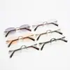 Gafas Planas Sin Montura que Cambian de Color Estilo Coreano Monturas para Mujer Tendencia Transfronteriza Monturas de Gafas Planas Anti-Luz Azul Gafas de Montura Pequeña